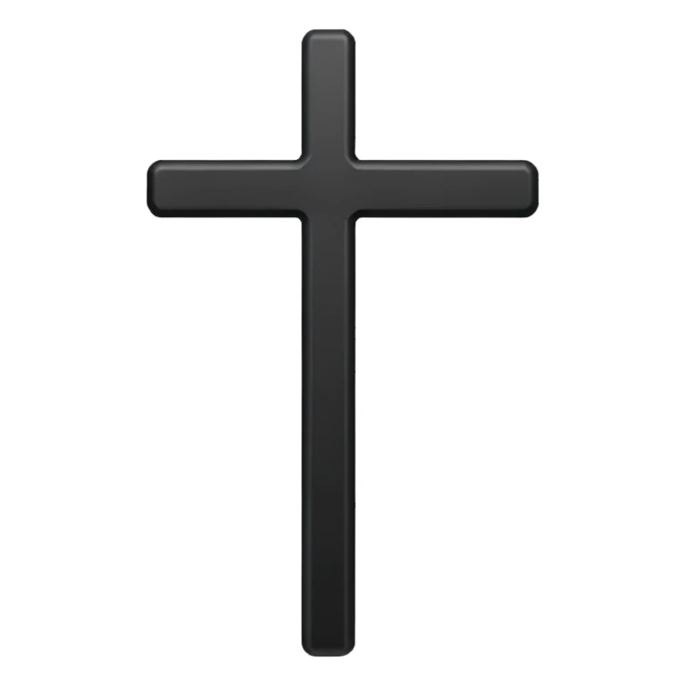 cross bar emoji iphone black sticker