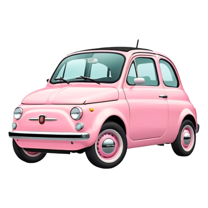 Fiat 500 Pastel  sticker