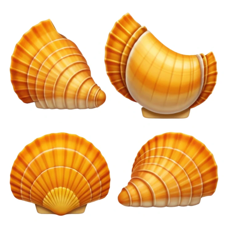 grooves on shells sticker