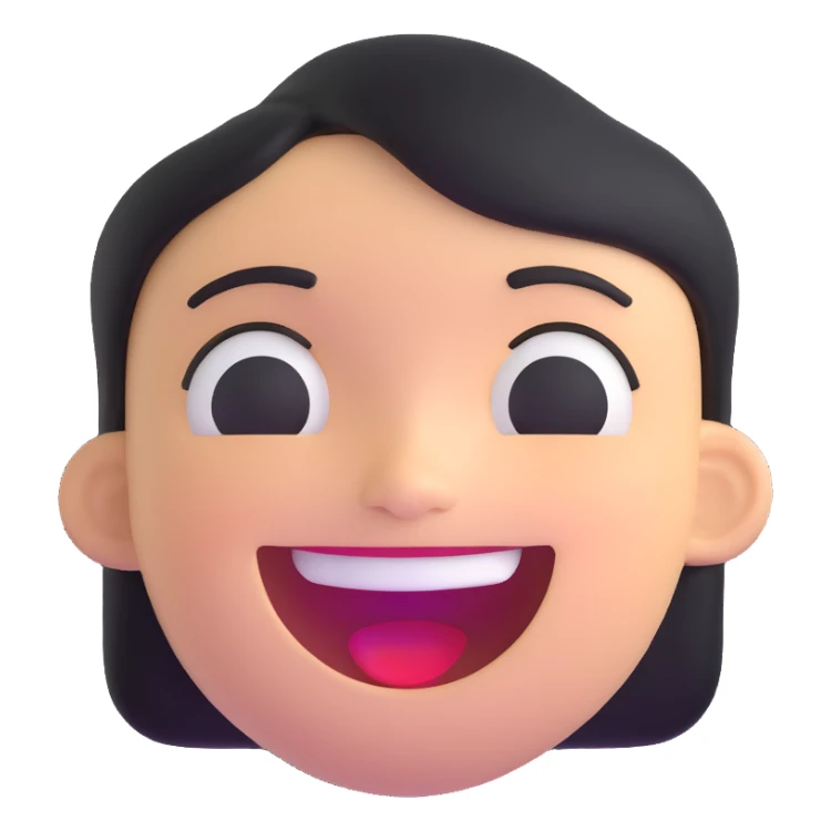 happy joyful face sticker