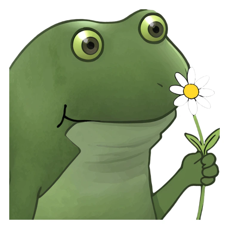 Blue rose flower sticker