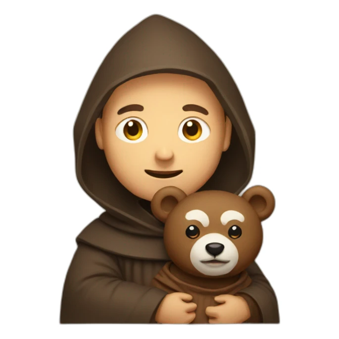 friar with bear sticker