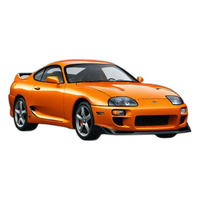 Toyota Supra Mk4 orange sticker
