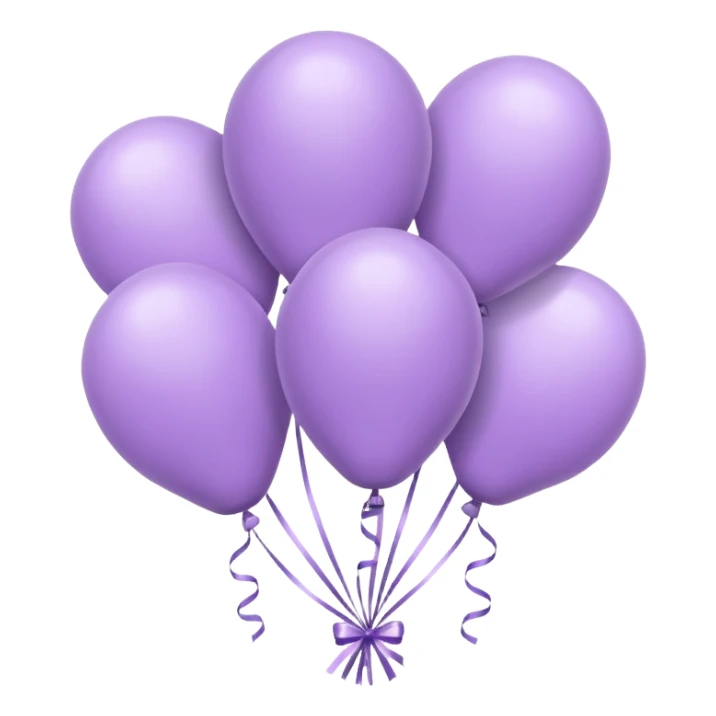 party decor  lilac minimal  sticker