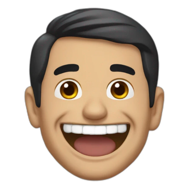 Pedro Sánchez laughing sticker