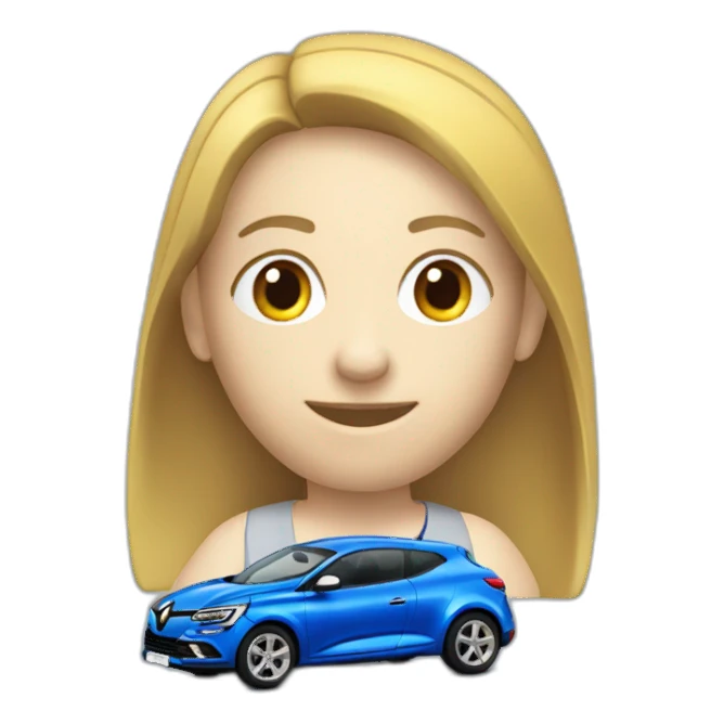 blue renault megane three sticker