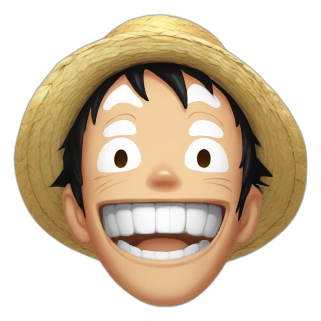 Luffy gear 5 laughing sticker