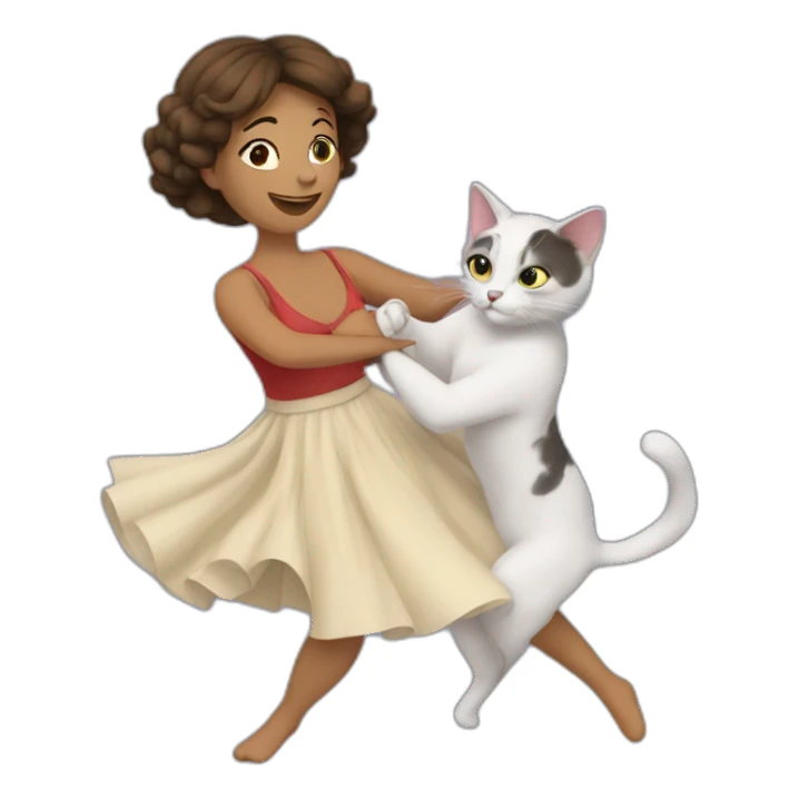 Martha Biadun dance with cat sticker