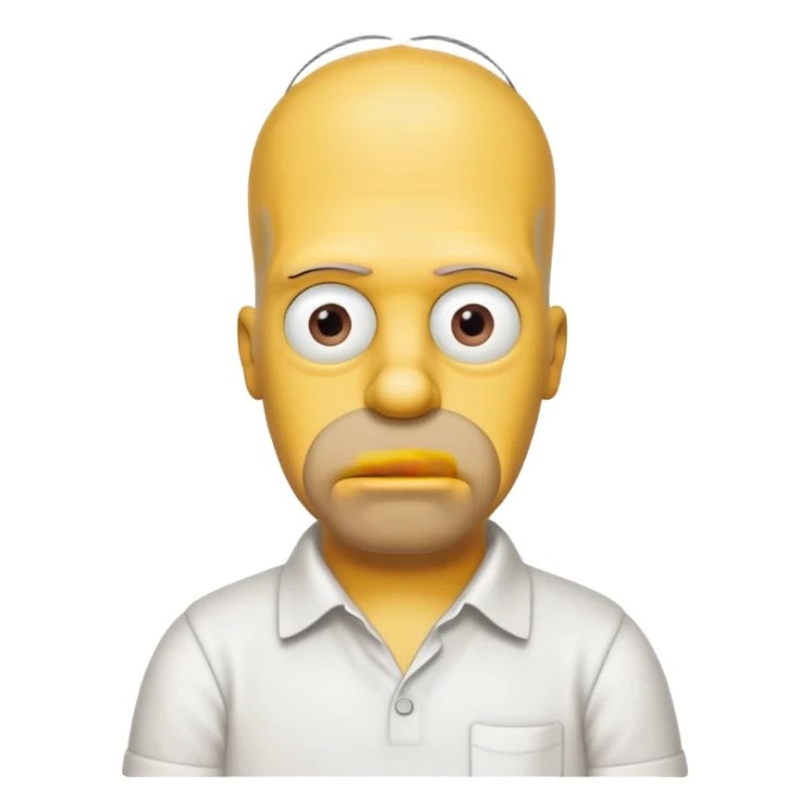 Home simpson sticker