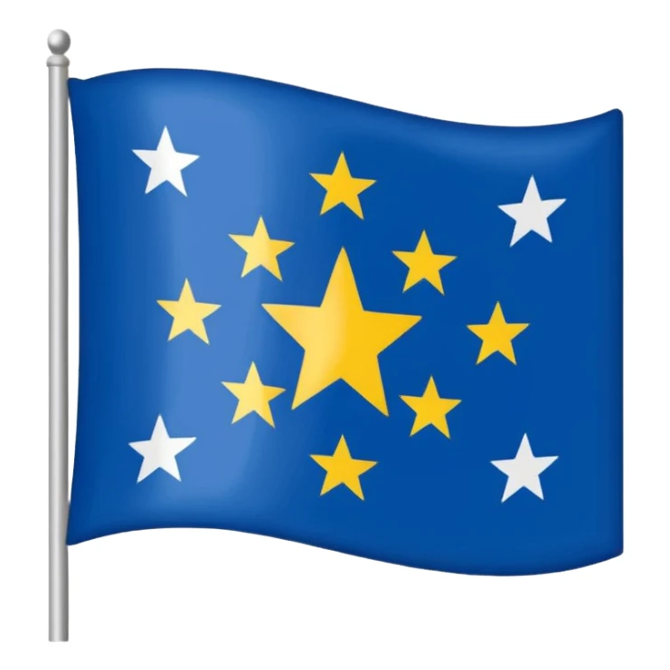 Bandera canaria con 7 estrellas sticker