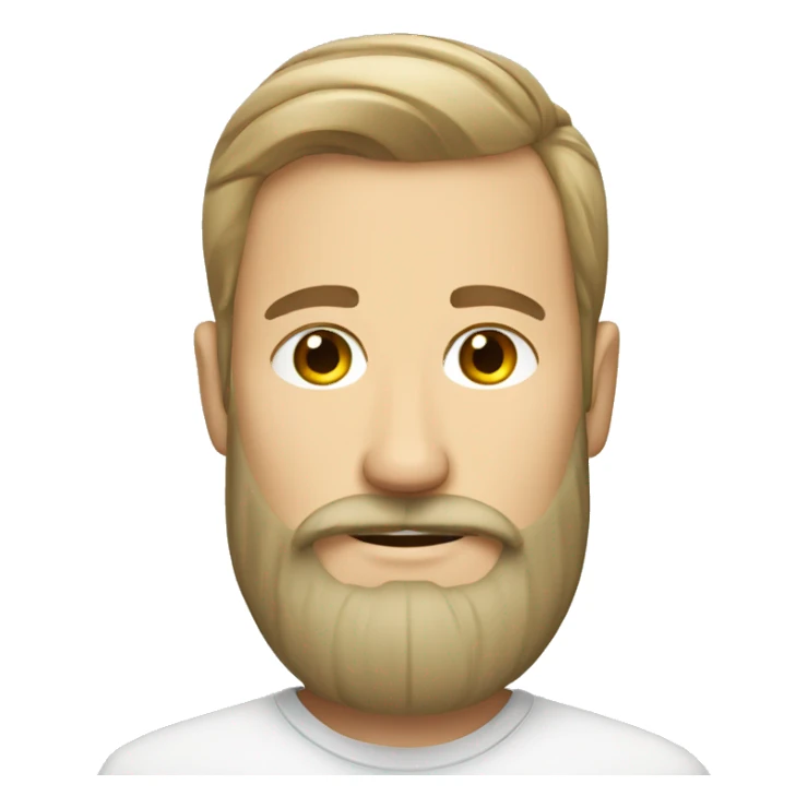 relaxed norwegian men with beard sticker