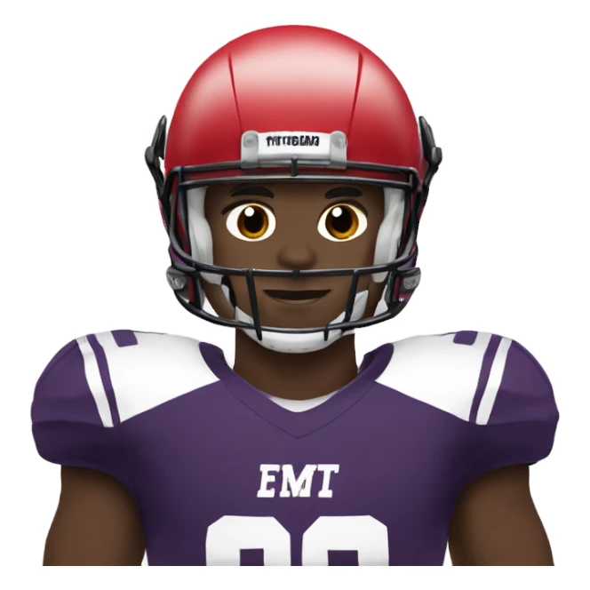 Commanders football player sticker