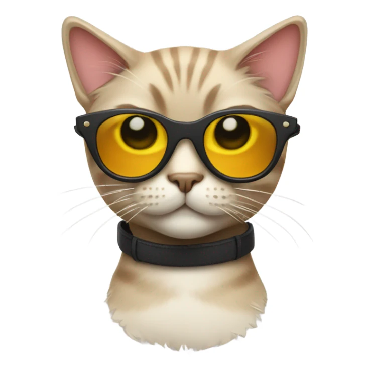 Cat with sunglasses sticker
