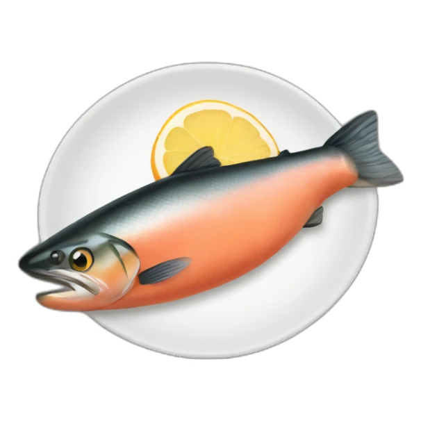 Smoked salmon sticker