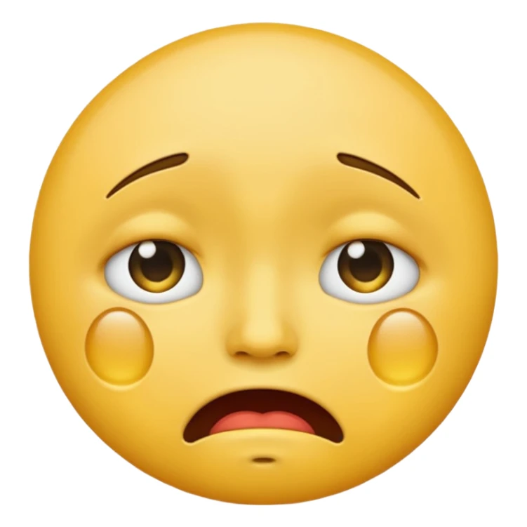 Emoji face crashing out sticker