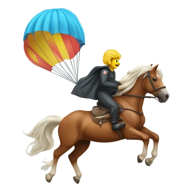 Horse parachuting  sticker