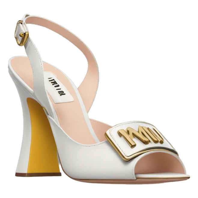 MIU MIU Buckle slingback pumps sticker