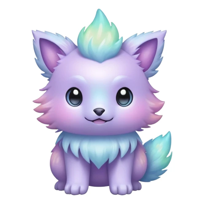  Iridescent pastel fakemon-creature sticker