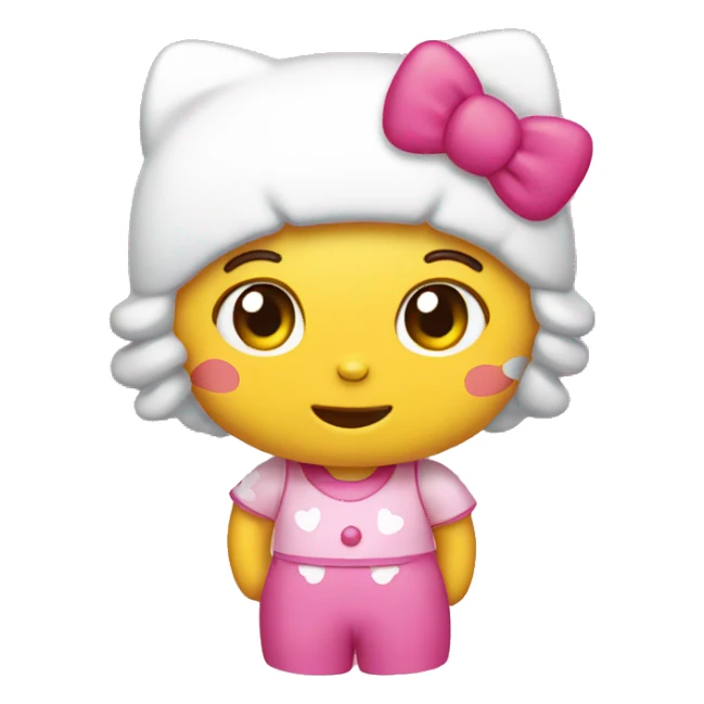 hello kitty emoji sticker