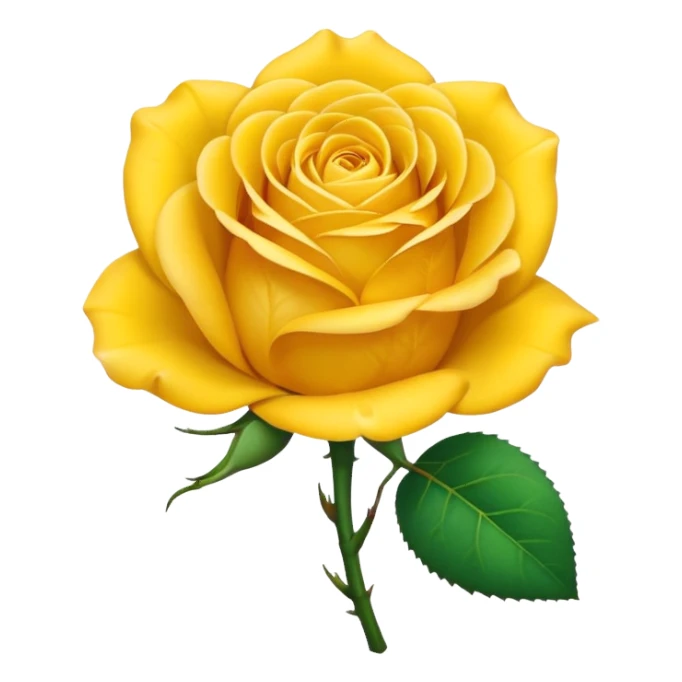 Yellow rose sticker