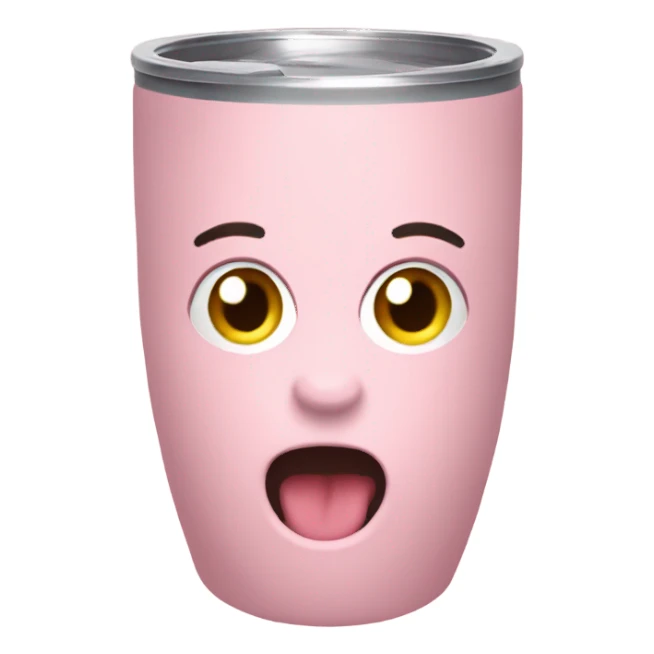 Light pink tumbler without face sticker