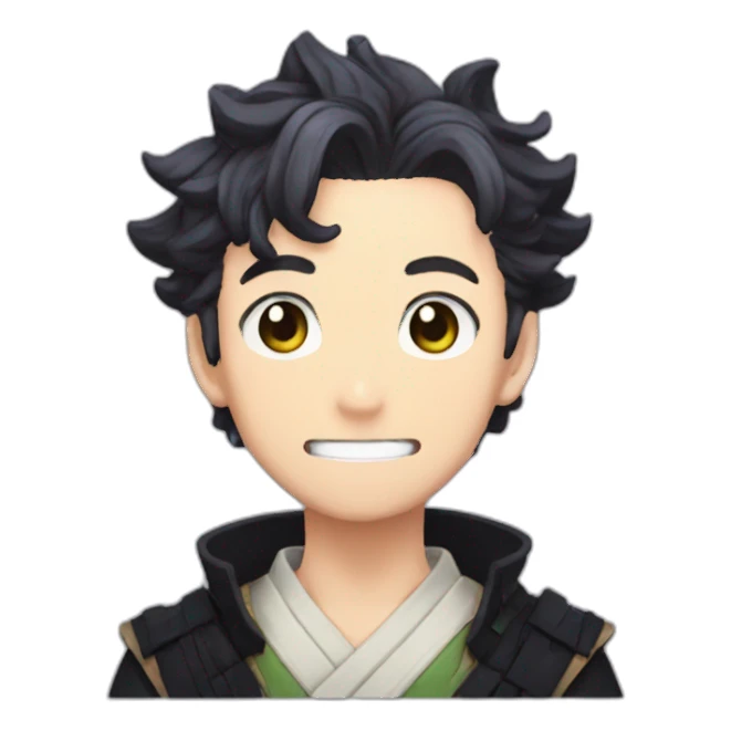tanjiro from demon slayer sticker