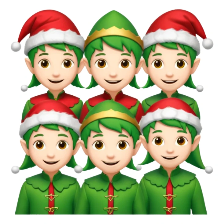 christmas elves sticker