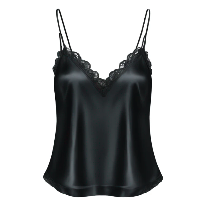 black silk camisole pjs sticker
