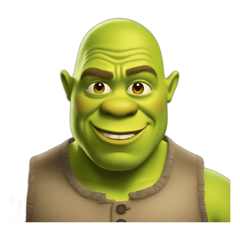 Shrek qui dance du tango avec des yeux normal sticker