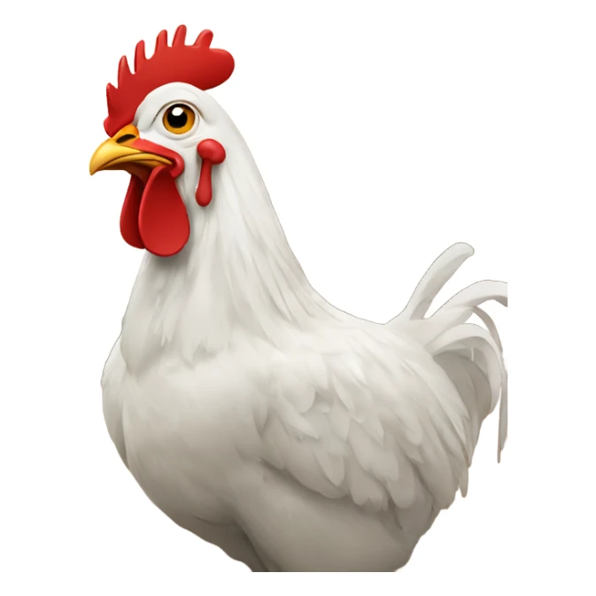 Chicken on the phone  sticker