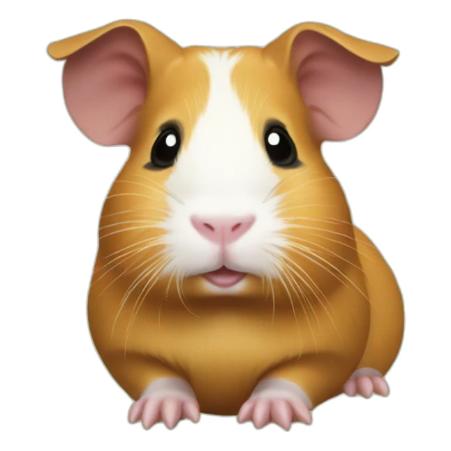 The guinea pig gets rich. sticker