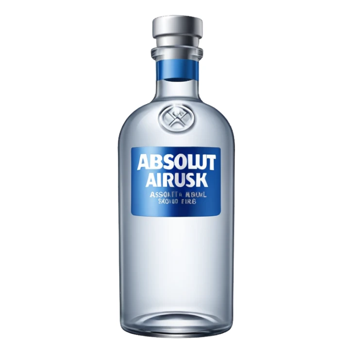 absolut bottle sticker