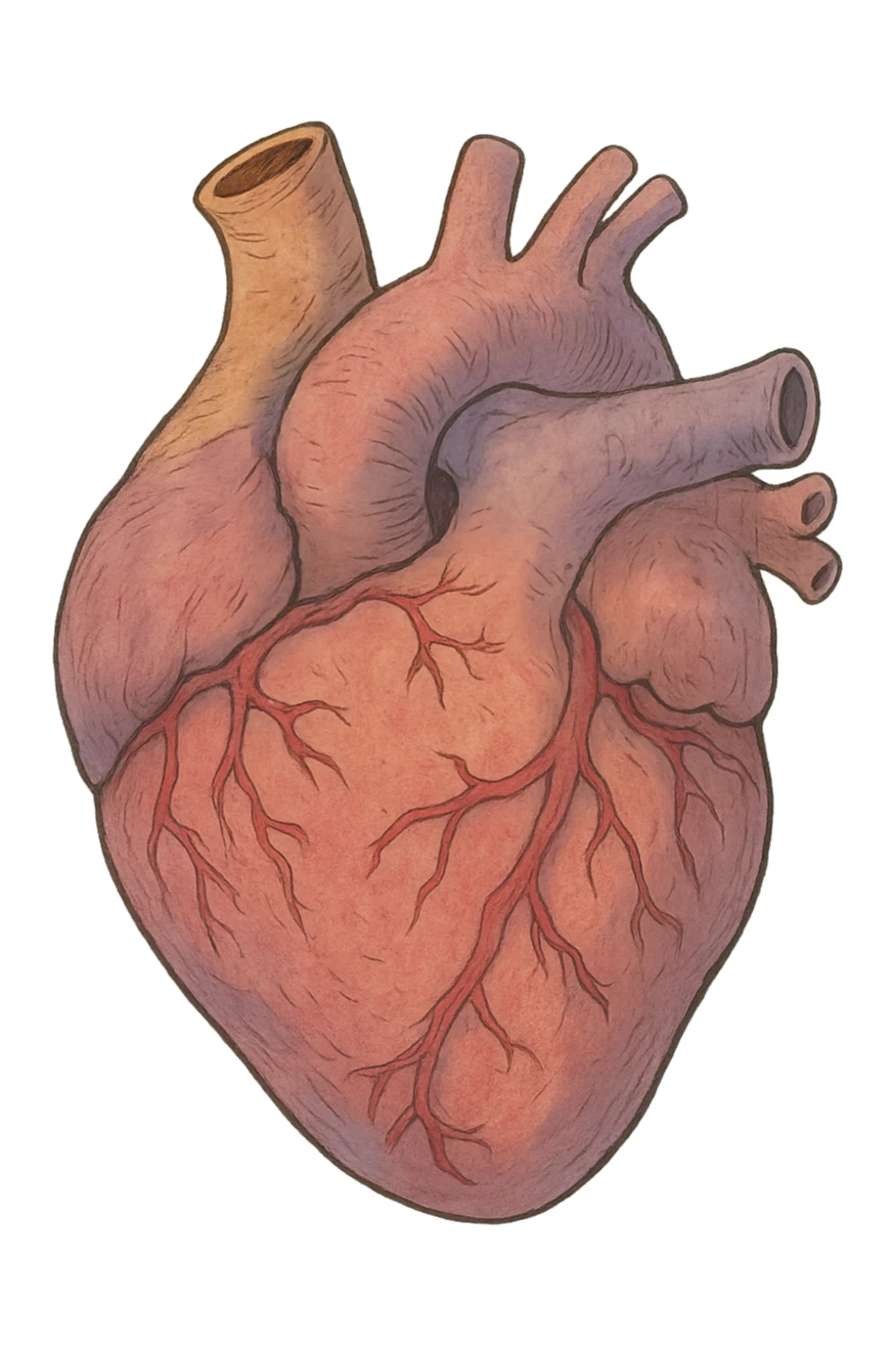 heart, ghibli style, no background sticker