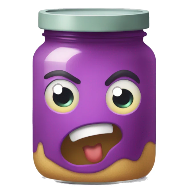 scared jam jar sticker