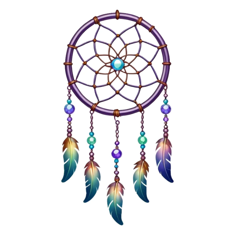 Iridescent Dreamcatcher-suncatcher sticker