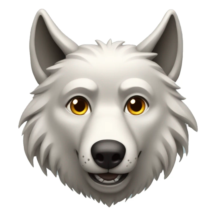 Crazy wolf with text «Вовк Максим » sticker