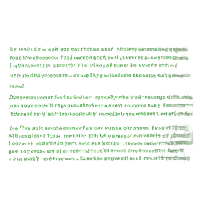 A green text frame and inside written received  sticker