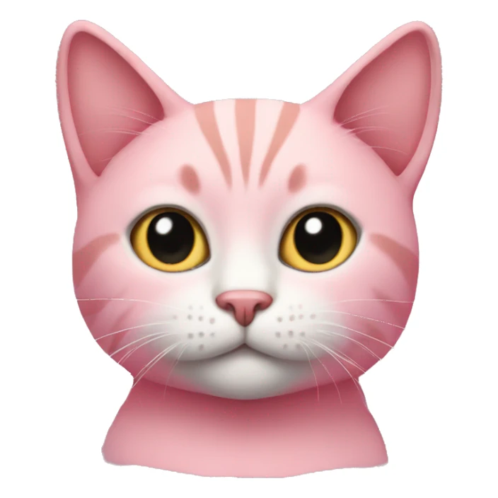 Cat with a pink crop top sticker