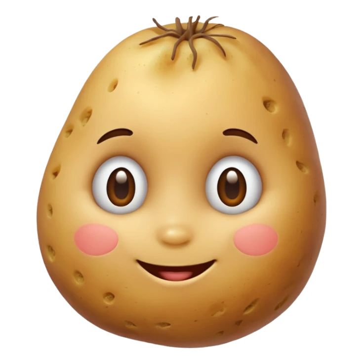 A cute potato  sticker