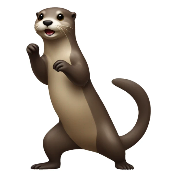 Otter dancing sticker