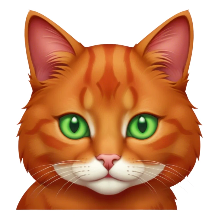 the red cat with doreen eyes sticker