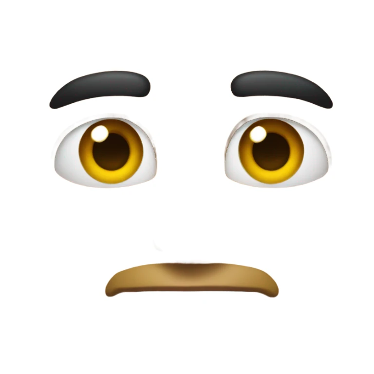 awkward stare sticker