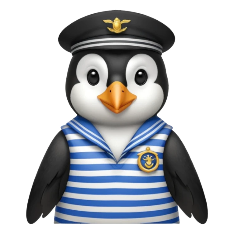 sailor penguin sticker