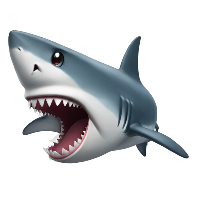 Shark is mad sticker