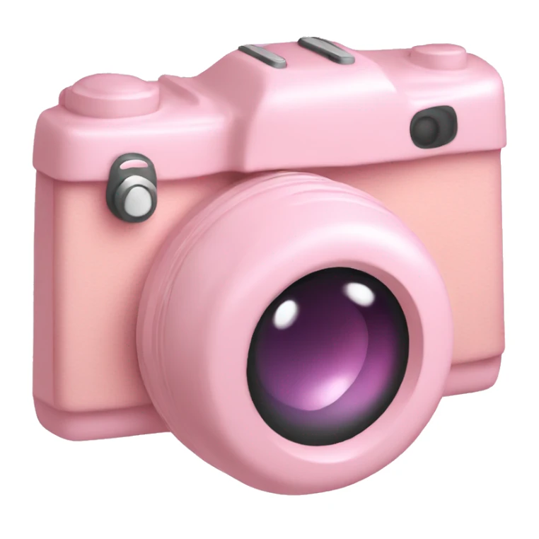 A pastel pink camera sticker