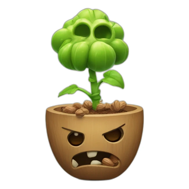 plant vs zombie wall nut sticker