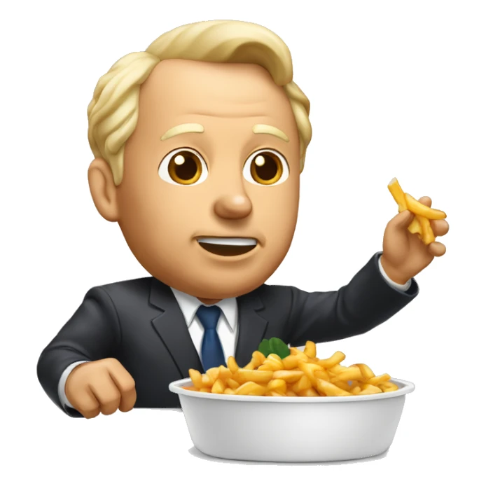 Président Poutine qui mange une poutine  sticker