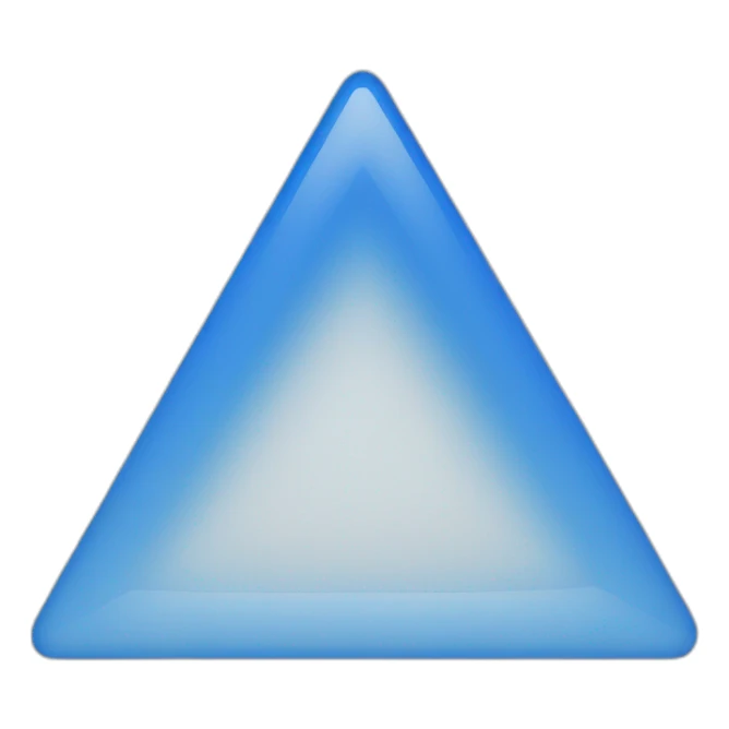 Blue triangle basic sticker