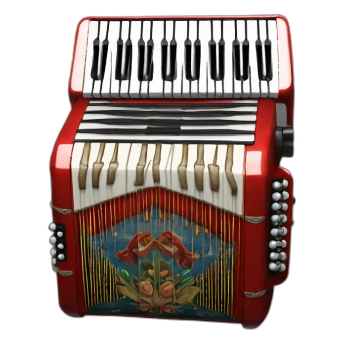 Erlandskian Hylian Accordion Instrument sticker