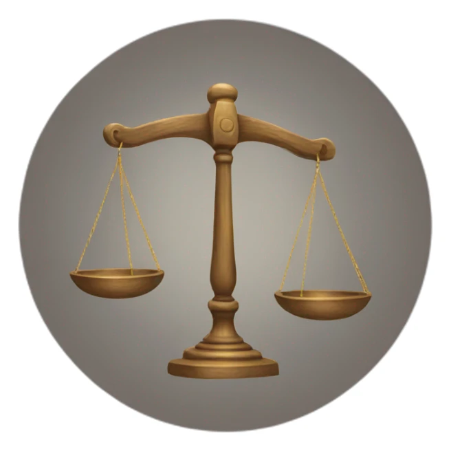 balance with sticker